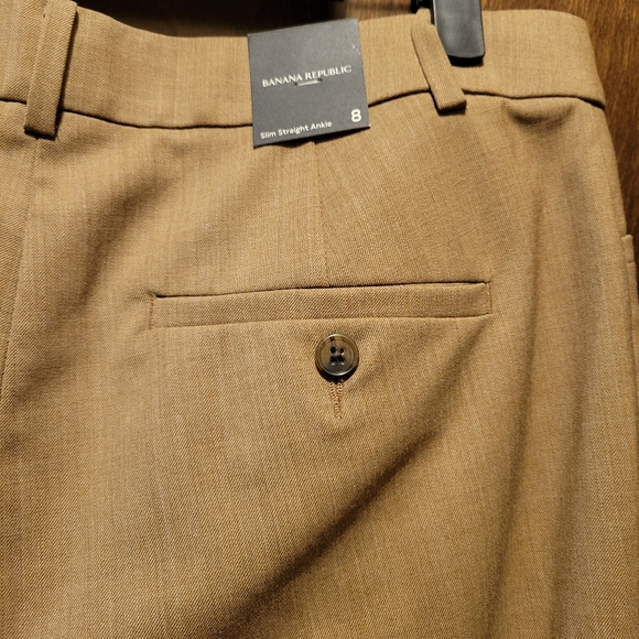 NWT Banana Republic Slim Straight Ankle Pants Size 8 NWT - Picture 4 of 9